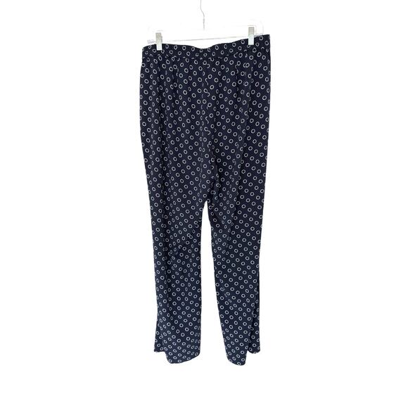 Talbots Woman Pants Plus Black Navy Nautical Relaxed Straight Leg Size 16W - Picture 9 of 13